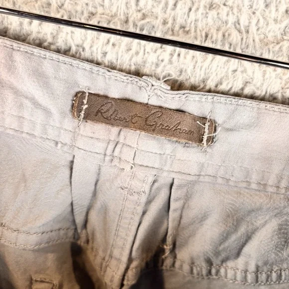Robert Graham Pants Mens 38x29 Gray 5 Pocket Stretch Cotton Blend Stretch - Picture 5 of 8